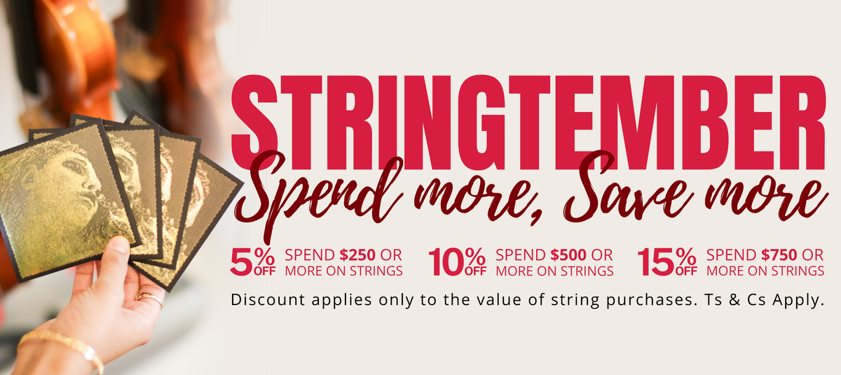 Stringtember: Spend & Save Up to 15% on Strings