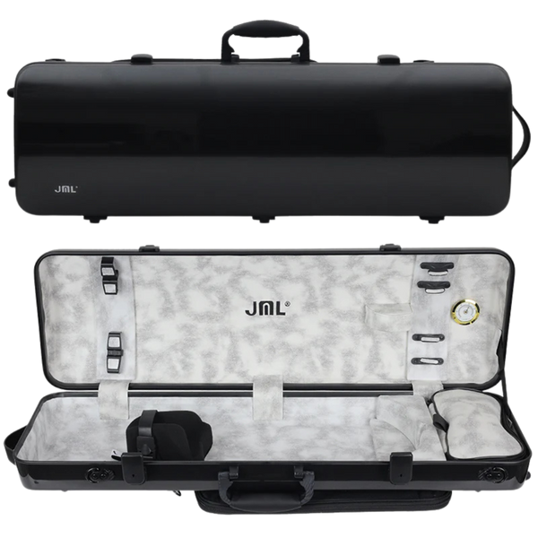 JML Carbon Fibre 1.8 Oblong Violin Case Black 4/4