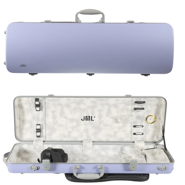 JML Carbon Fibre 1.8 Oblong Violin Case Twilight Purple 4/4