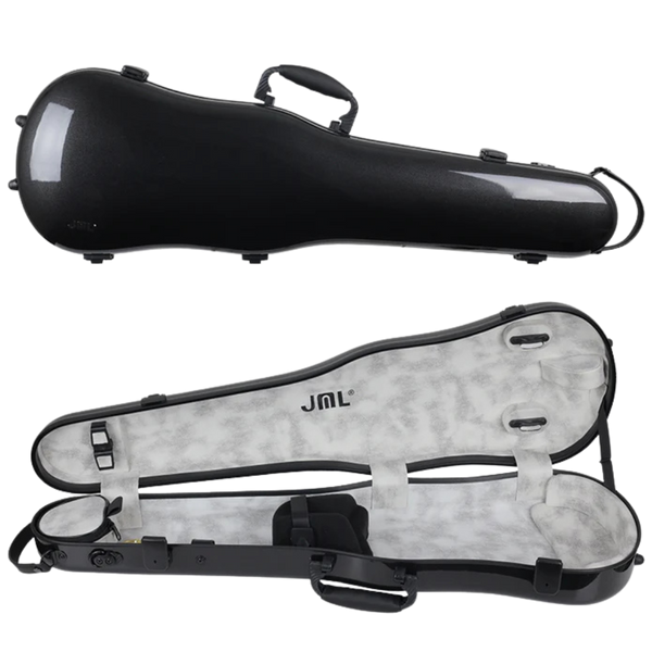 JML Carbon Fibre 1.5 Shaped Violin Case Black 4/4