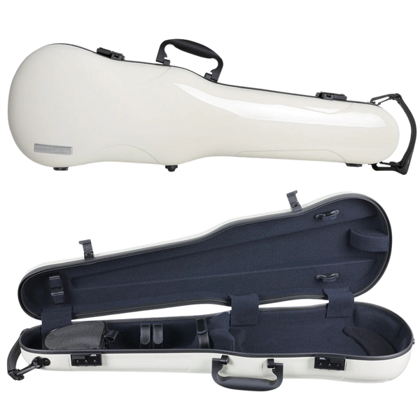 GEWA Air 1.7 Shaped Violin Case 4/4 Beige Gloss with Subway Handle