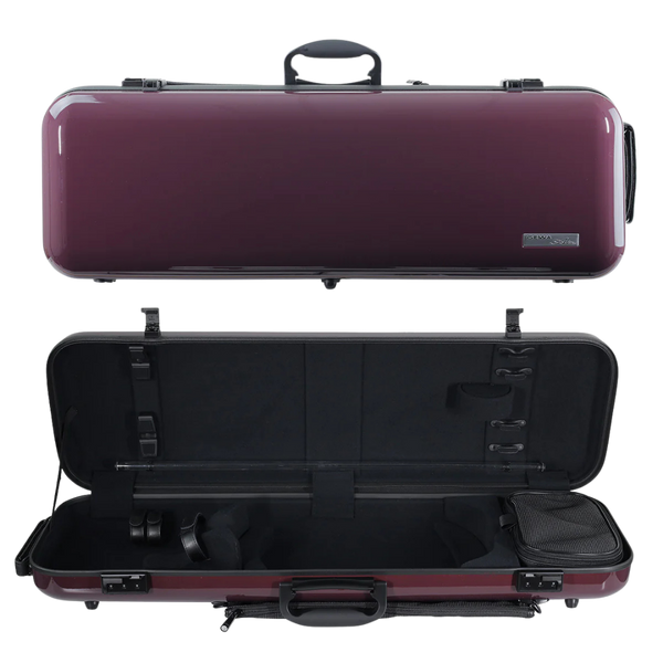 GEWA Air 2.1 Oblong Violin Case 4/4 Purple Gloss with Subway Handle