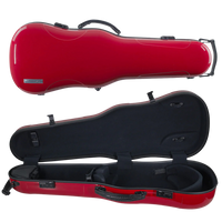 GEWA Air Shaped Viola Case Adjustable Gloss Red with Subway Handle