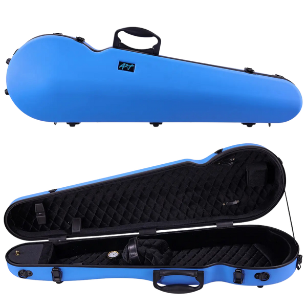 ART Shaped Violin Case Sky Blue 1/4-1/2