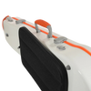 JML Carbon Fibre 1.7 Shaped Adjustable Viola Case White with Orange 15"-16.5"
