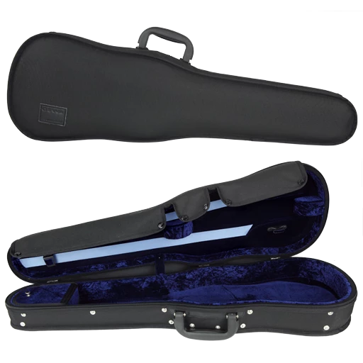 GEWA Liuteria Concerto Shaped Violin Case 3/4 Black with Blue Interior