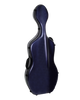 HQ Polycarbon Cello Case 4/4 - Brushed Blue Large