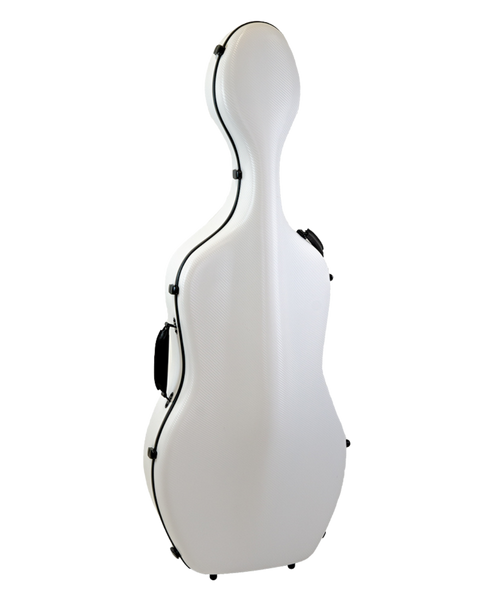 HQ Polycarbon Cello Case 4/4 - Textured White 4kg