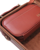 HQ Prestige Italian Leather Oblong Violin Case - Brown