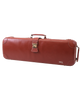 HQ Prestige Italian Leather Oblong Violin Case - Brown