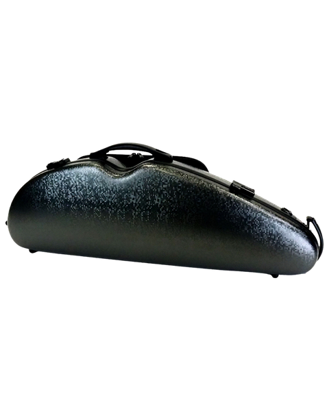 HQ Polycarbon Violin Case Half Moon Adjustable 1/2-4/4 - DIGI Black