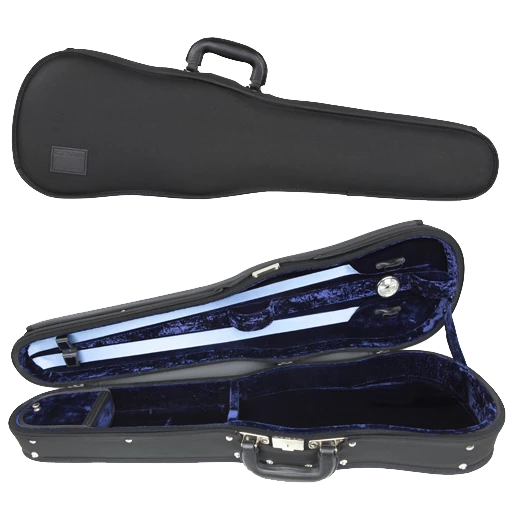 GEWA Liuteria Maestro Shaped Violin Case 3/4 Black with Blue Interior