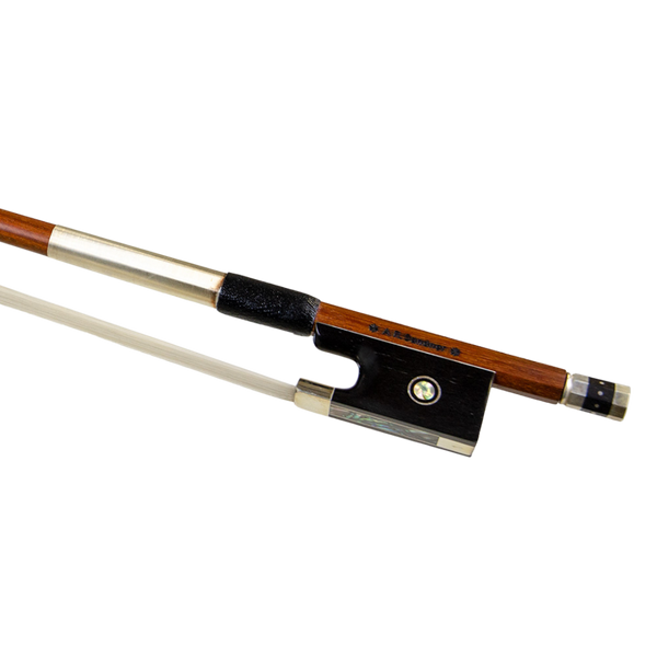 *A.R. Sandner* Pernambuco Round Silver Mounted Violin Bow with Parisian Eye