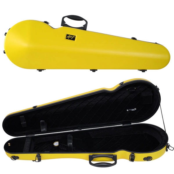 ART Shaped Violin Case Canary Yellow 3/4-4/4