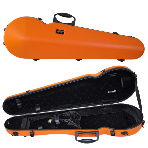 ART Shaped Violin Case Tangerine Orange 3/4-4/4