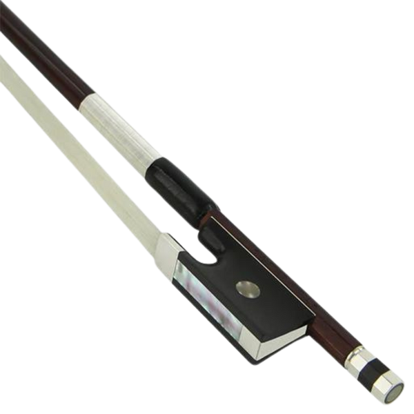 *Alfred Knoll* Pernambuco Silver Mounted Violin Bow with Round Stick 4/4