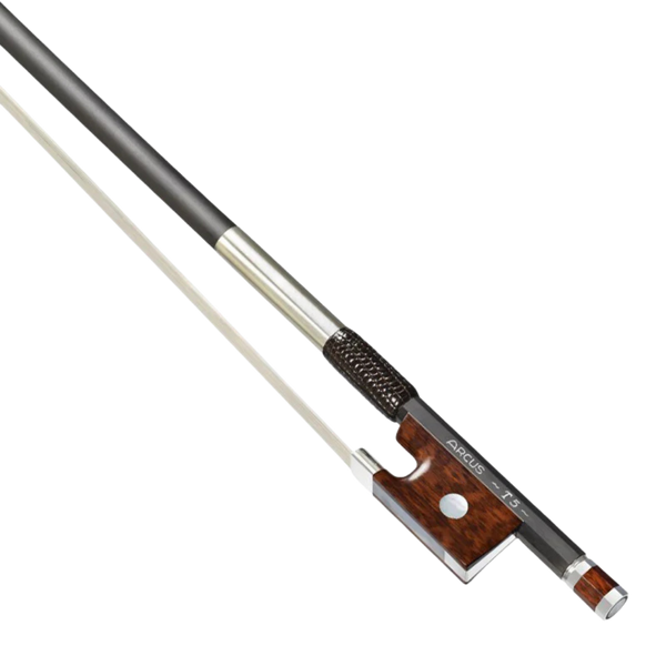Arcus Violin Bow: T5 Carbon Fibre with Silver Fittings and Snakewood Frog