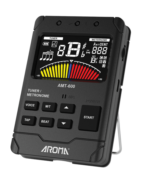 Aroma Rechargeable Chromatic Tuner and Metronome