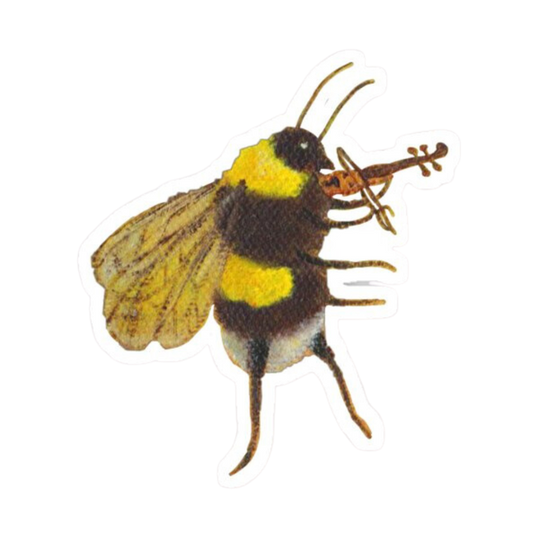 Sticker - Bee playing Violin