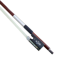 JR Silva Pernambuco Violin Bow Sterling Silver Fleur De Lis 62g (L’Archet Brasil)