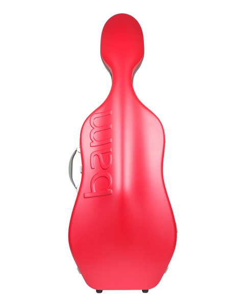 BAM Graffiti Hightech Slim Cello Case Raspberry Red/Silver 4/4