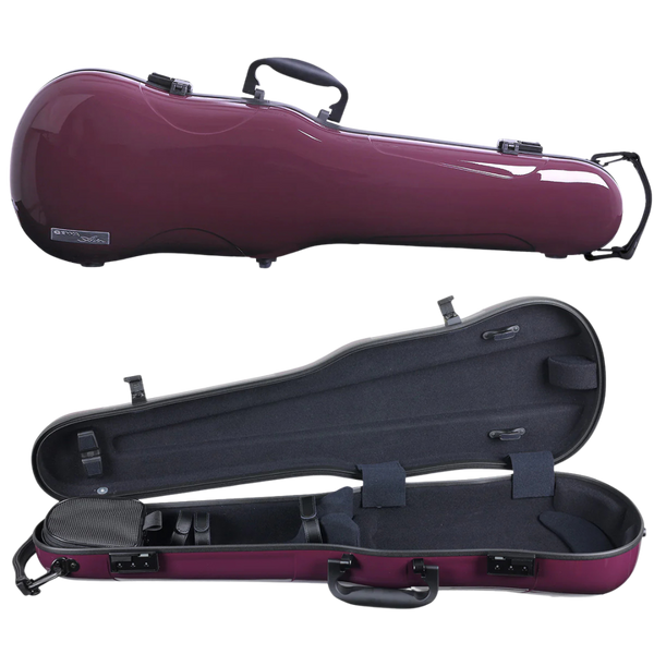 GEWA Air 1.7 Shaped Violin Case 4/4 Purple Gloss with Subway Handle