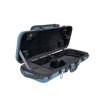 GEWA Bio-A Oblong Violin Case with Sheet Music Pocket 1/2-4/4 Blue
