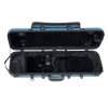 GEWA Bio-A Oblong Violin Case with Sheet Music Pocket 1/2-4/4 Blue