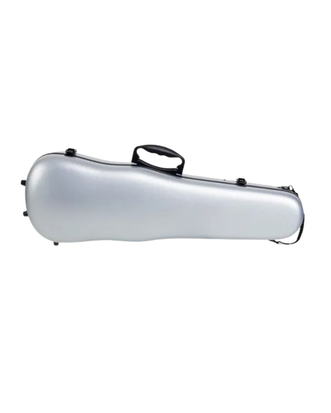 HQ ABS Shaped Violin Case 1/4-4/4 - Silver Grey