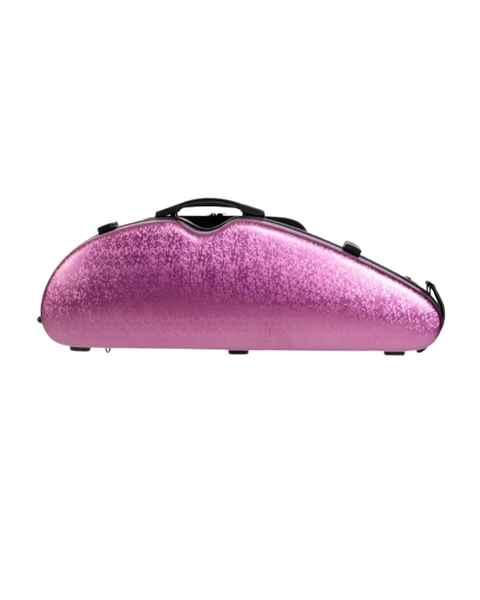 HQ PC Nouveau Half Moon Violin Case 1/2-4/4 - DIGI Pink