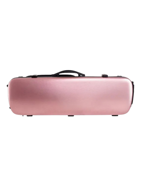 HQ PC Nouveau Oblong Violin Case 4/4 - Rose Gold