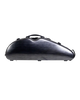 HQ PC Nouveau Half Moon Violin Case 1/2-4/4 - Silver and Black