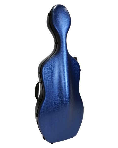 HQ Polycarbon Cello Case 4/4 - DIGI Blue