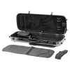 HQ Polycarbon Viola Case Oblong - Brushed Matte Silver and Black