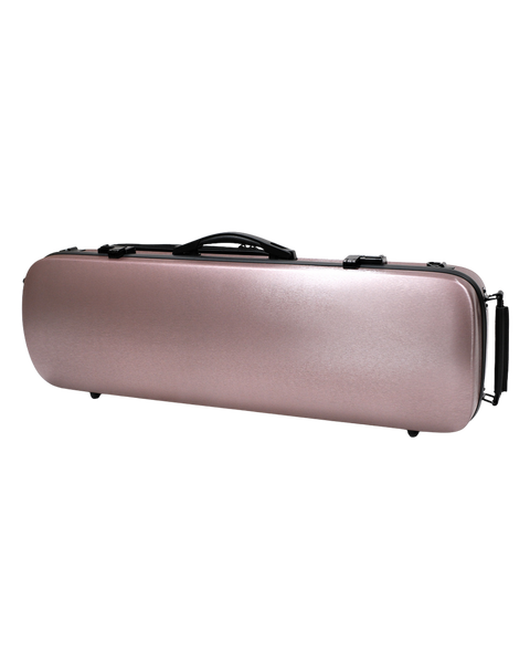 HQ Polycarbon Violin Case Oblong 4/4 - Rose Gold