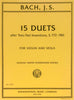 Bach, 15 Duets after Two-Part Inventions for Violin and Viola (IMC)