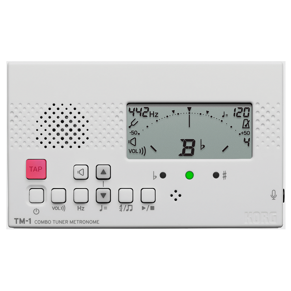 KORG TM-1 Digital Tuner and Metronome White