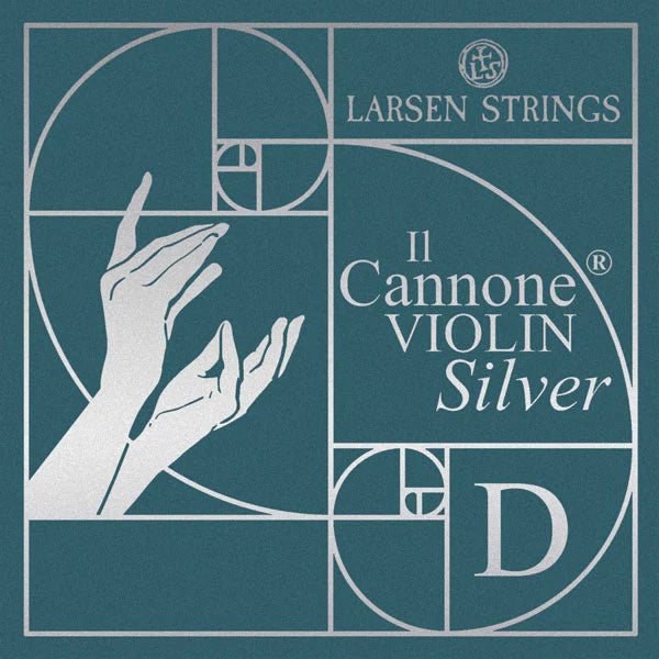 Larsen Il Cannone Silver Violin D String 4/4