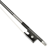 Muesing Violin Bow: C4 Modern Carbon Fibre with Stainless Steel Fittings and Snakewood Frog