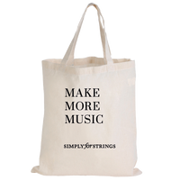 Music Tote Bag - Make More Music (Calico)