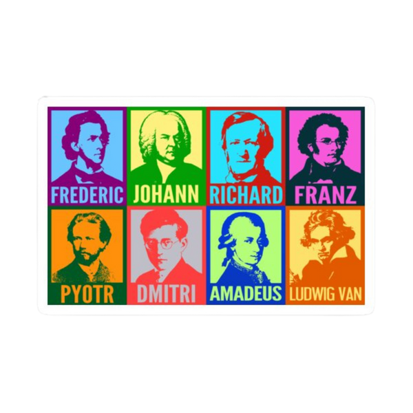 Sticker - Pop Art Composers