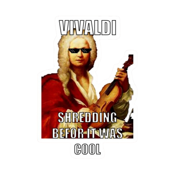 Sticker - Vivaldi, Shredding Before It Was Cool