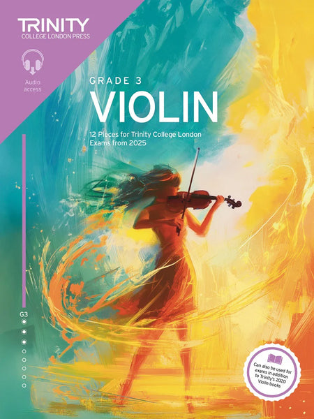 Trinity College London Violin from 2025 Grade 3 with Online Accompaniments