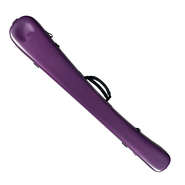 Vivo Double Bass Bow Case for 2 French or German Style Bows Textured Purple