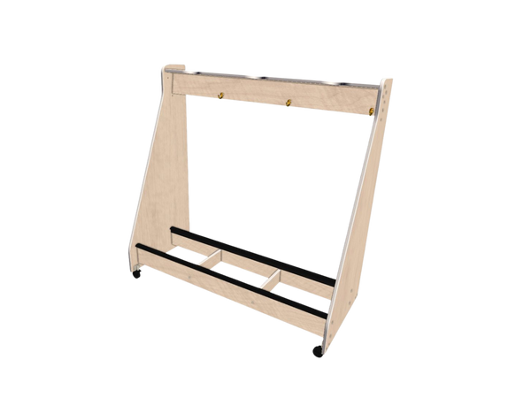 Wenger Double Bass Rack Maple Finish (3 Unit)