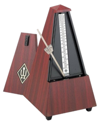 Wittner Metronome Plastic Mahogany with Bell (Wood Front)