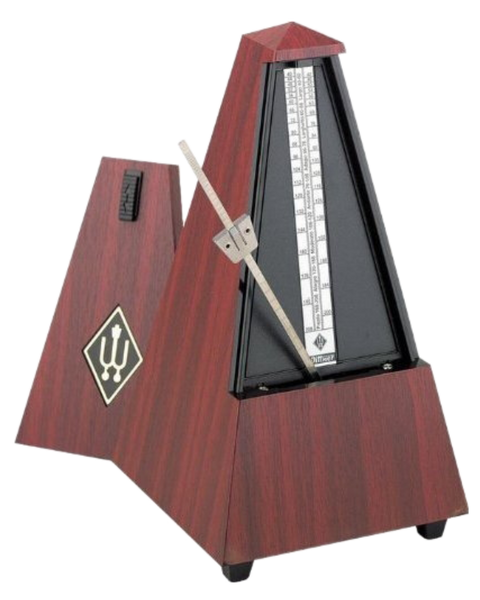 Wittner Metronome Plastic Mahogany with Bell (Wood Front)