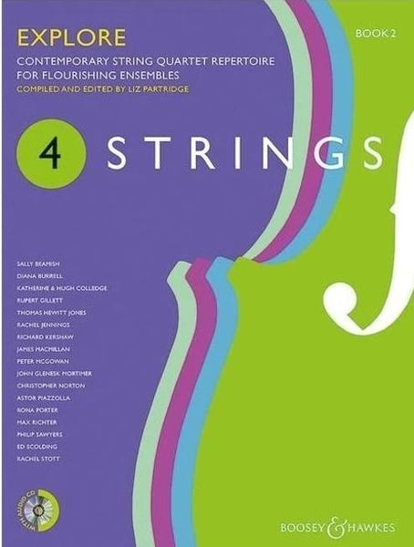 4 Strings - Explore Book 2 for String Quartet Score with Online Accompaniments