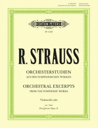 Strauss, Don Quixote Op. 35 for Solo Cello (Peters)