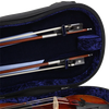 GEWA Liuteria Concerto Shaped Violin Case 3/4 Black with Blue Interior